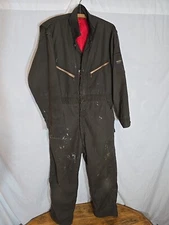 Vintage DISTRESSED OshKosh B’Gosh Canvas Winter Coveralls Jumpsuit Size 36 X 26