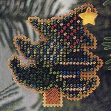 Tipsy Tree Beaded Christmas Ornament Kit Mill Hill 1998 Winter Holiday