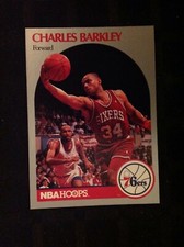 Charles Barkley 1990-91 NBA Hoops Basketball #225 Philadelphia 76ers HOF NEW