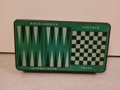 12 in 1 Spiele Set Box Backgammon Checker Chess und vieles mehr komplett
