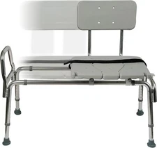 DMI Tub 1 Count (Pack of 1), Transfer Bench and Sliding Shower Chair 