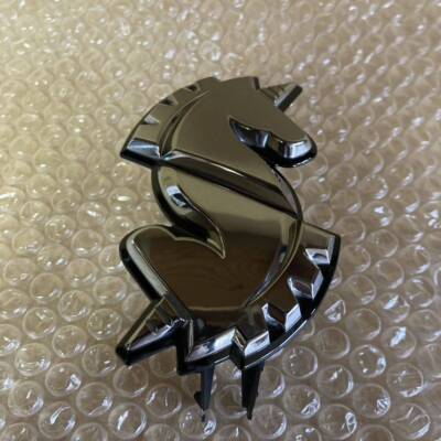 Nissan C34 Stagea Latemodel Genuine Grill Emblem Unicorn NISSAN