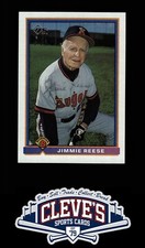1991 BOWMAN JIMMIE REESE AUTO BECKETT AUTHENTICATED AUTOGRAPH CALIFORNIA ANGELS