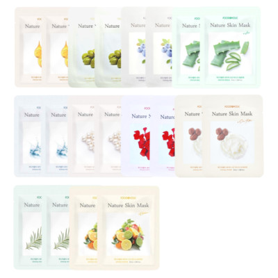 (20 Pieces/ Box) Foodaholic Nature Skin Mask Set