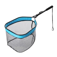 FLISSA Floating Fishing Net Durable Landing Net Portable Folding Fishnet Storage
