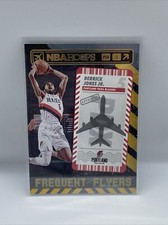 2021-22 NBA Hoops Derrick Jones Jr Frequent Flyers #12 Trail Blazers Gold Foil