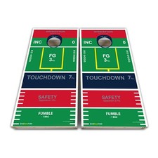 Football Game Cornhole Board Wrap Set Laminated Cornhole Decal Set