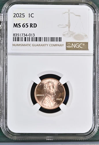 2025 LINCOLN UNION SHIELD CENT PENNY NGC MS65RD BU UNC DETAILED COIN #M