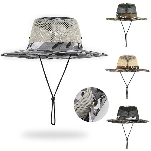 Akozon Chapeau de soleil Chapeau de protection solaire coupe-vent anti