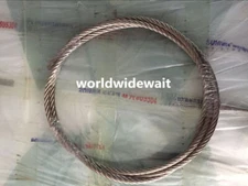 Hoisting Lifting 2.6m x 10mm Stainless Steel Flexible Wire Cable Gray #E1
