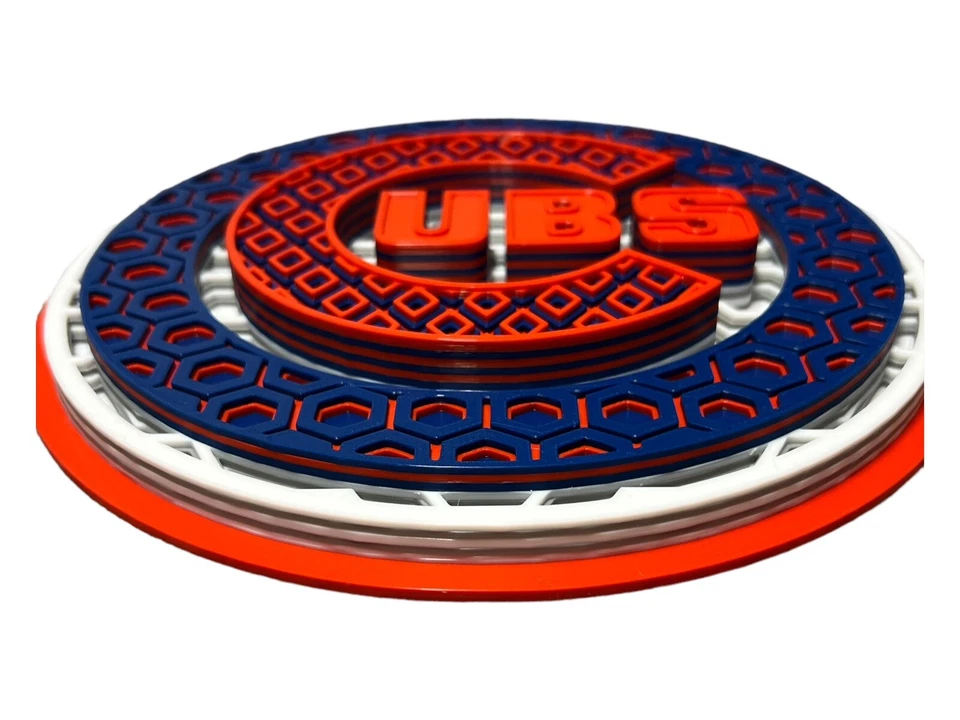 Chicago Cubs 3D Wall Art – MLB Mosaic Decor | Baseball Fan Gift Idea - Image 3 of 4