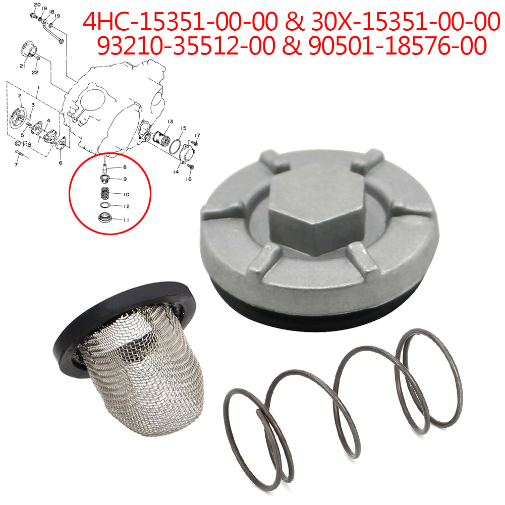 For Yamaha Big Bear Raptor Warrior 350 Oil Drain Plug Screen Strainer