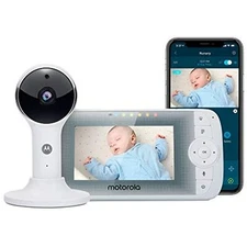 Motorola LUX64 Video Baby Monitor – 4.3" Parent Unit and Power Cord