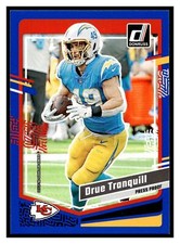 2023 Donruss Drue Tranquill #156 Blue Parallel Kansas City Chiefs