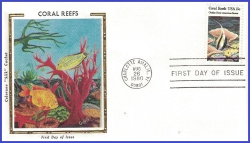 USA3 #1829 U/A COLORANO SILK FDC   Chalice Coral