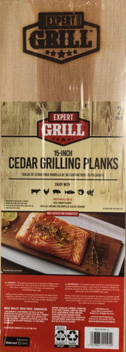 Cedar 15 inch Grilling Planks Box of 12 by Grill Expert