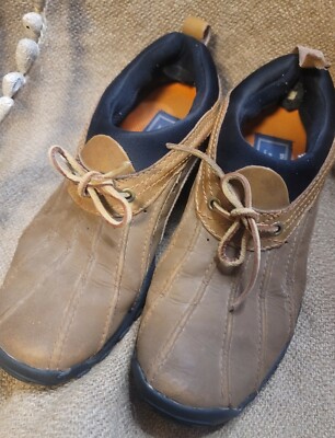 VTG 90s Y2K Leather Ralph Lauren Polo Sport Boating Duck Shoes Hiking  Boots (9)