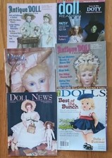Lot of 6 Vintage Doll Magazines-Antique Doll Collector, Doll News  Magazines