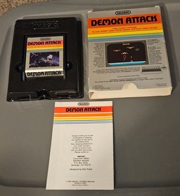 Demon Attack Atari 2600/7800/2600+/7800+ Complete in Box CIB TESTED WORKS