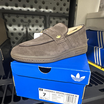 adidas Originals Handball Spezial Loafer W Women's Brown Suede Slip-On 7