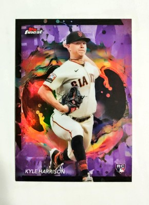 #ad #ad Kyle Harrison 2024 Topps Finest RC #258 Rookie PURPLE REFRACTOR 034 125 G2 $2.49