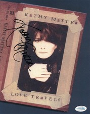 Kathy Mattea Signed Autographed 8x10 Love Travels Photo ACOA
