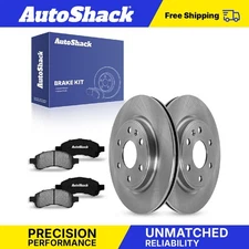 Front Brake Rotors Ceramic Pads for GMC Acadia 2009-2017 Chevy Traverse V6