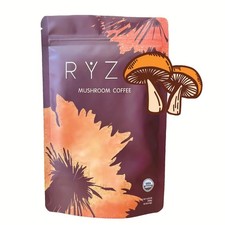 RYZE Mushroom Coffee USDA Organic with 6 Adaptogenic Mushrooms and MCT Oil