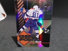 2024-25 Upper Deck Series 1 Erik Cernak #CP-17 Check Point Black Lightning