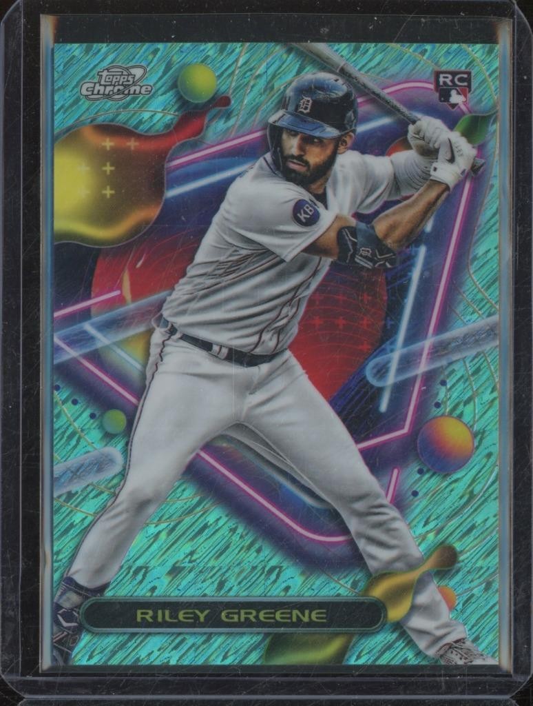 2023 Topps Cosmic Chrome RILEY GREENE RC Rookie Aqua Equinox Refractor /199 MTN2