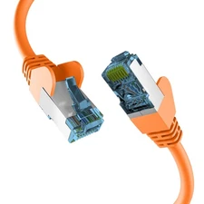 EFB-Elektronik RJ45 Patch Cable with CAT7 Raw Cable Orange 0.5 m