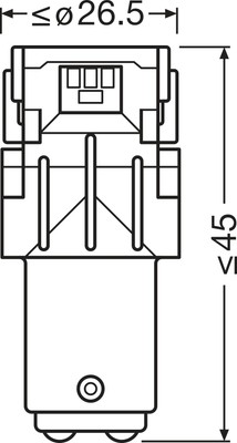 OSRAM 7528DRP-2BL Bulb, daylight running/position light