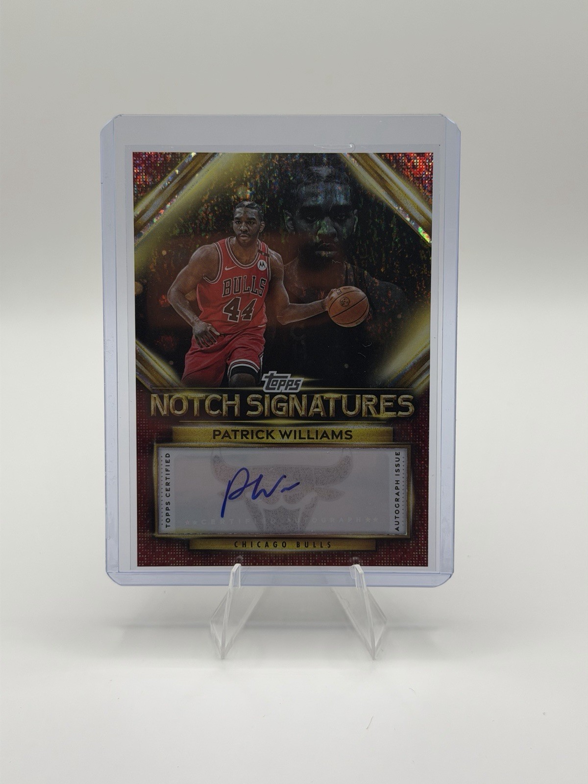 2025-26 Topps #TNS-PW Patrick Williams Notch Auto Red Holo Foil - Bulls