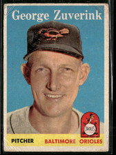 1958 Topps #6 George Zuverink Orioles
