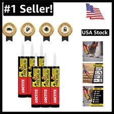 PL Polyurethane Construction Adhesive 10oz Cartridge, 6 Pack - 3X Strong