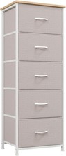 5 Drawers Tall Chest of Drawers for Bedroom, Storage Organiser