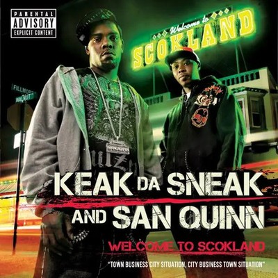 CD Keak Da Sneak & San Quinn Welcome to Scokland NEW OVP Ehustle.com Enterta