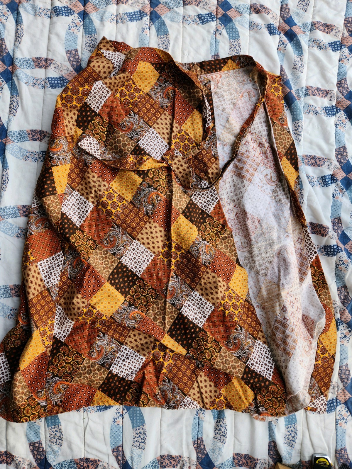 Handmade Patchwork Cottage Core Wrap Around Skirt… - image 2