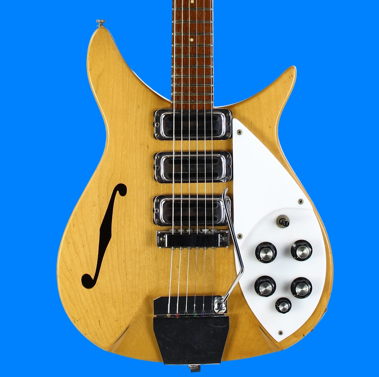 1966 Rickenbacker 325 Mapleglo Natural Vintage Electric Guitar w Original Case!
