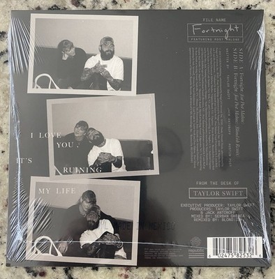 Taylor Swift Feat. Post Malone Fortnight 7” Vinyl RSD 2025 New