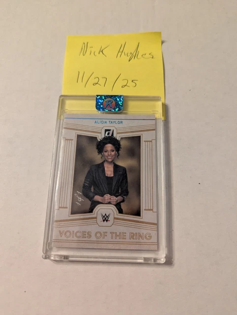 🔥2023 Panini Chronicles WWE Voices of the Ring Alicia Taylor 1/1🔥