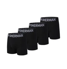 NWT Ben Sherman. * Men 4 Pack. Microfiber Boxer Brief. Black. MSRP $48.50