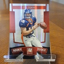 Panini 2010 Donruss Elite Rookie Tim Tebow #126 /999 Denver Broncos NFL Football
