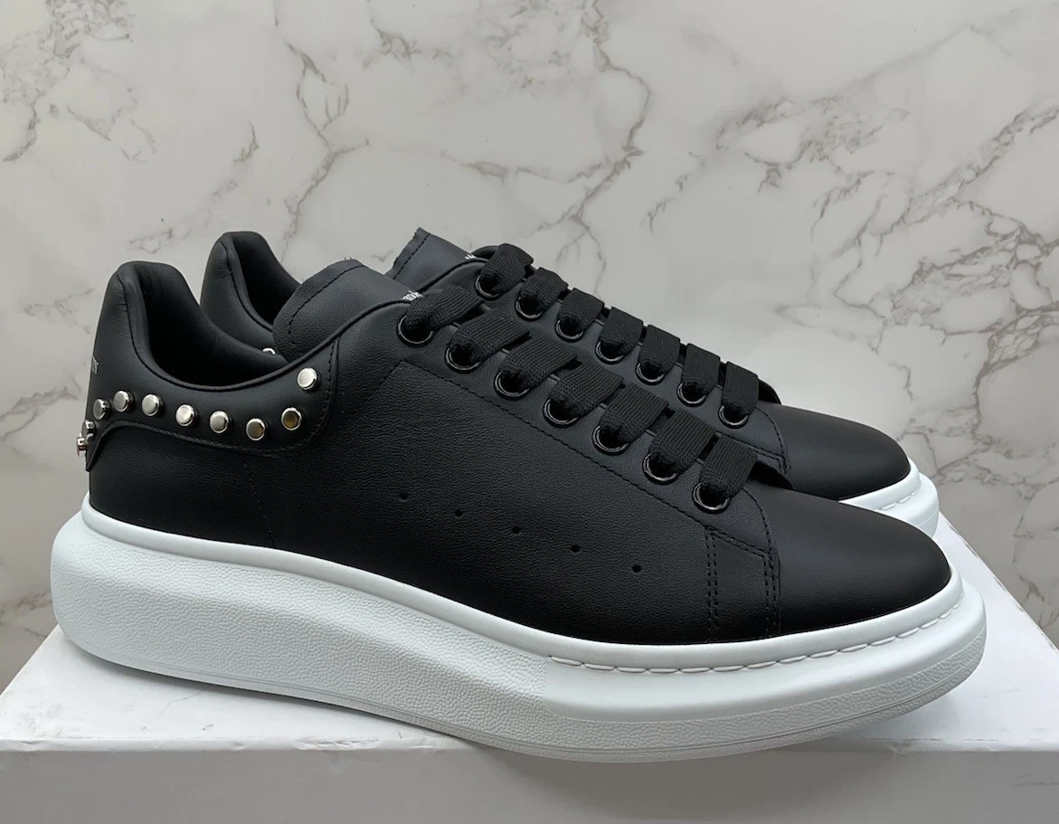 Alexander McQueen — Alexander McQueen mens Oversized Studded leather sneakers Black EU 44 US 11 $860