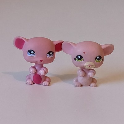 Original Littlest Pet Shop - Hasbro LPS rosa Mäuse Konvolut