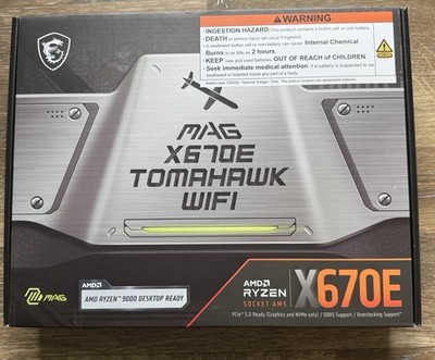 MSI MAG X670E Tomahawk Wi-Fi AMD AM5 DDR5 M.2 Wi-Fi 6E ATX Motherboard - *Read*