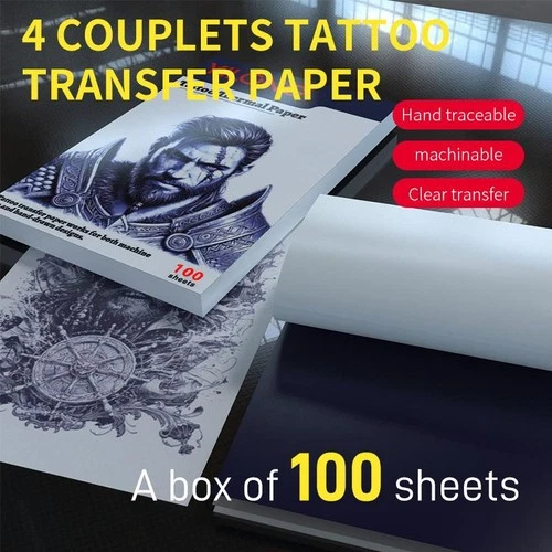 Tattoo Transfer Paper A4 Stencil Thermal Copy Paper 10 30 50 100 Pcs Supplies - product listing photo