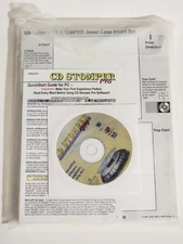 CD Stomper Pro Cd Labeling System US Letter Jewel Case Insert Set and CD Disc
