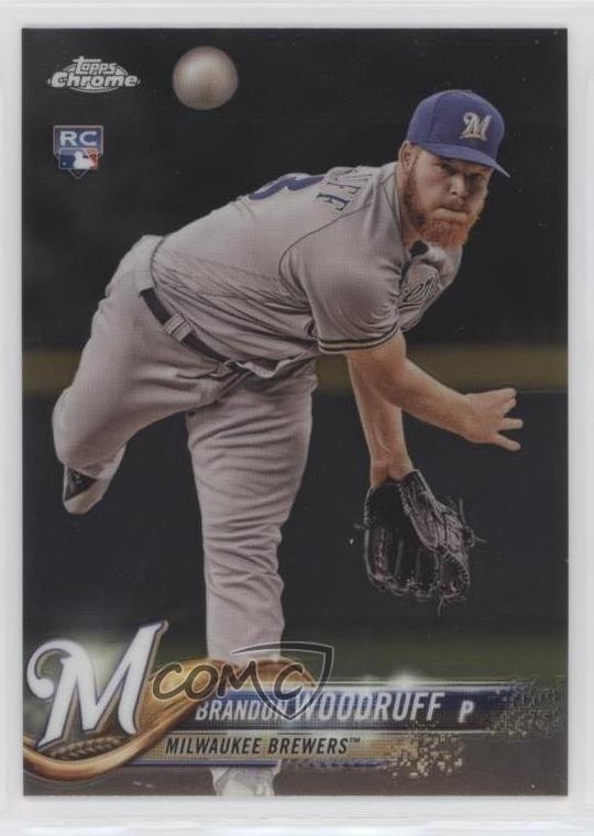 2018 Topps Chrome Brandon Woodruff #179 Rookie RC