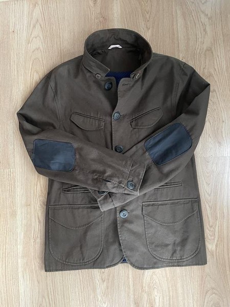 Men Oliver Sweeney Coat Khaki Cotton 40 /L / 48